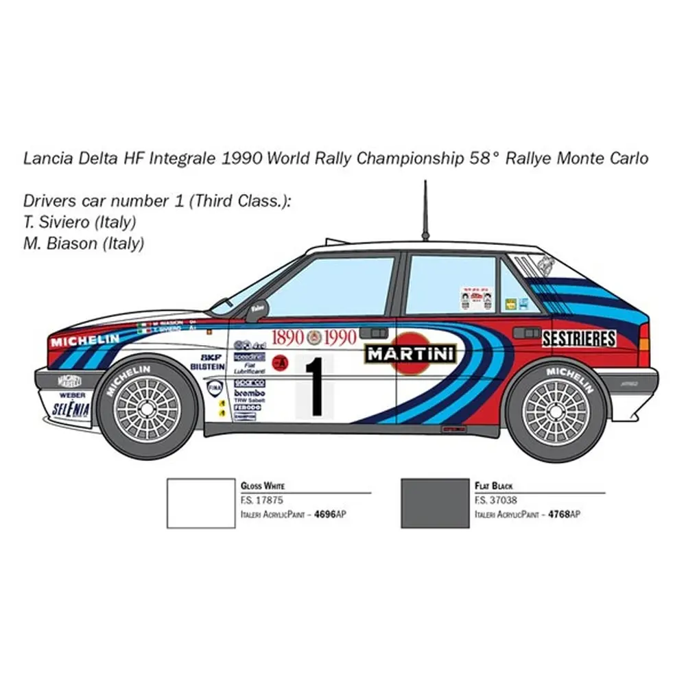 Véhicule Lancia Delta HF Integrale - ITALERI 3658 - 1/24 - 3