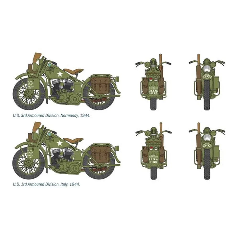 Motos US de la 2ème guerre mondiale - ITALERI 322 | 1/35 - 2