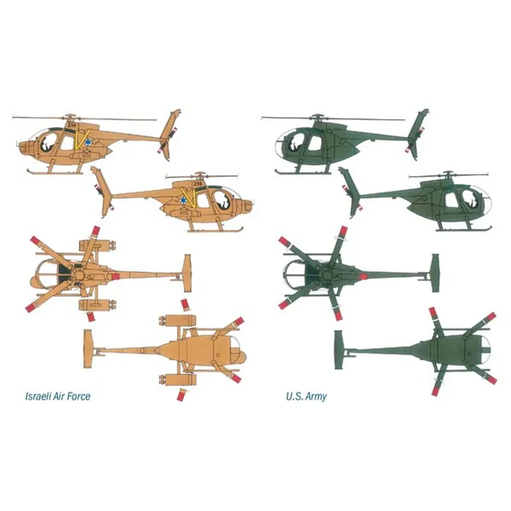 Hélicoptère AH-6 Night Fox - ITALERI I017 - 1/72 - 3