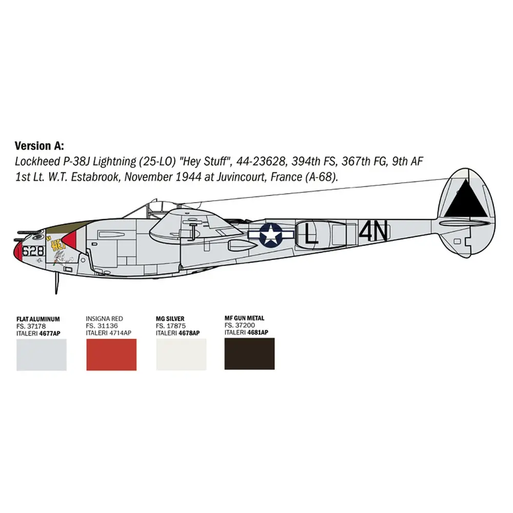 Avion P-38 J Lightning - Italeri 2834 - 1/48 - 4
