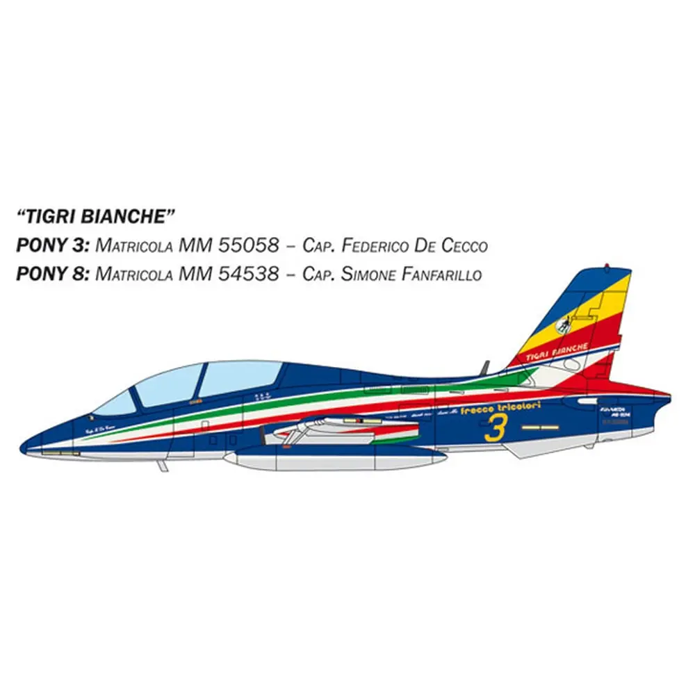 Coffret de 3 Avions MB 339 Frecce Tricolori - ITALERI I1461 - 1/72 - 7