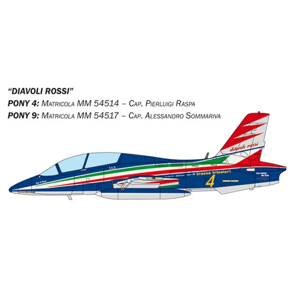 Coffret de 3 Avions MB 339 Frecce Tricolori - ITALERI I1461 - 1/72 - 8