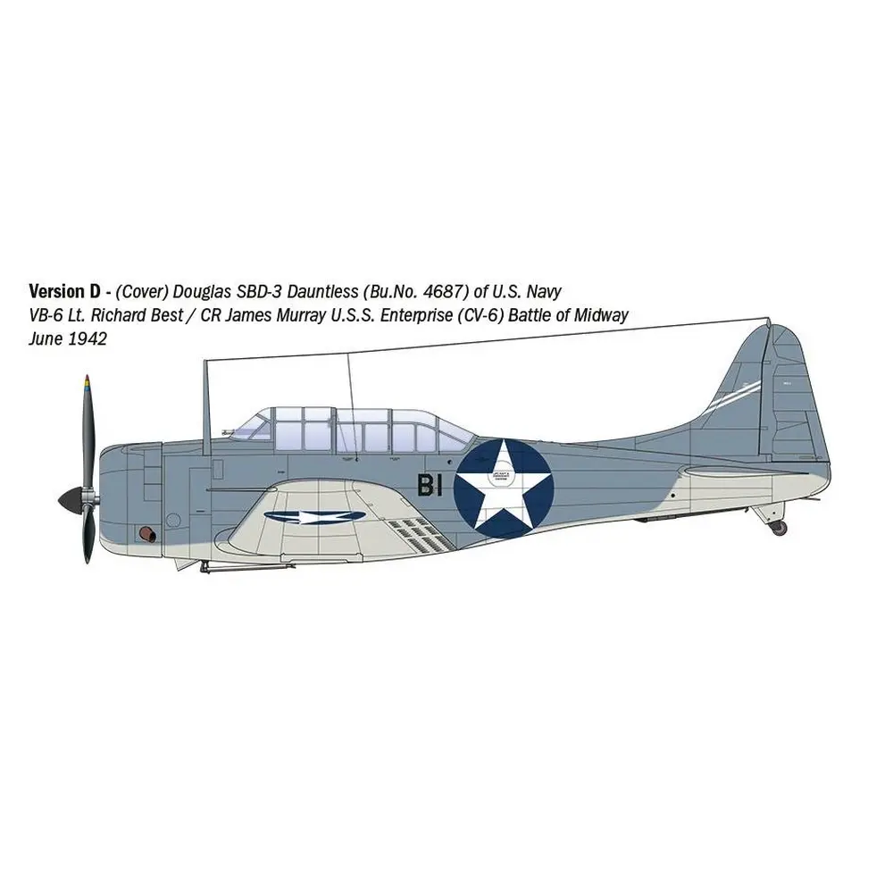 Avion de chasse SBD-3 DAUNTLESS - Italeri 2841 - 1/48  - 6