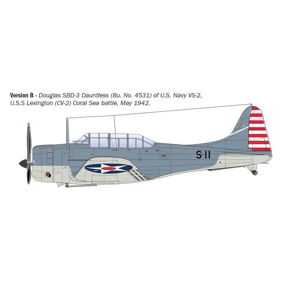 Avion de chasse SBD-3 DAUNTLESS - Italeri 2841 - 1/48  - 4