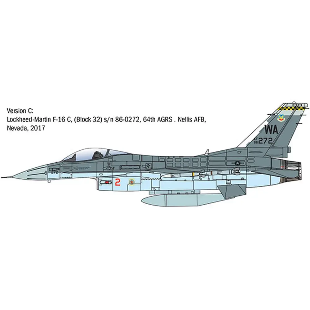 Avion F-16C Fighting Falcon - ITALERI I2825 - 1/48 - 5