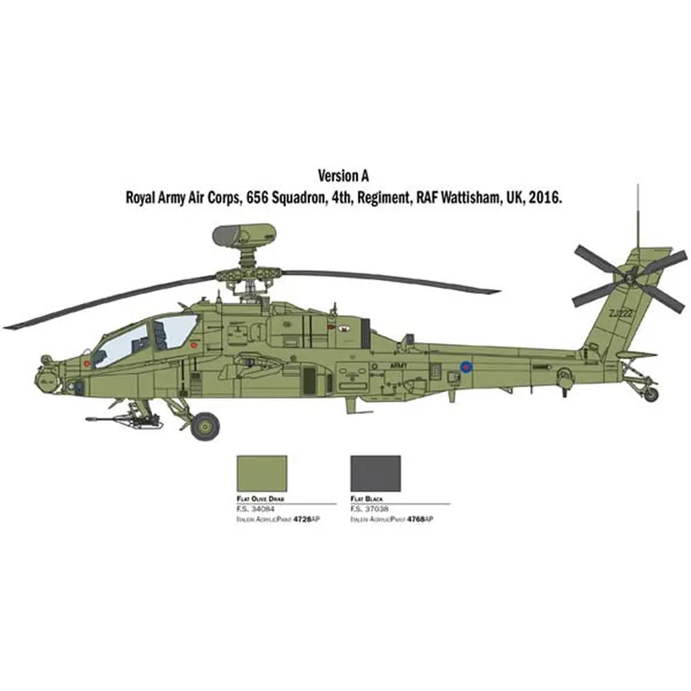 Hélicoptère AH-64D Apache Longbow - ITALERI I2748 - 1/48 - 4