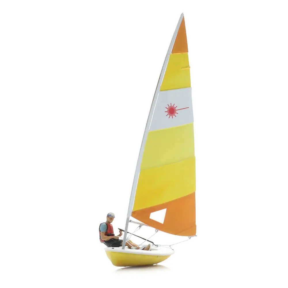 Voilier Laser voile + figurine - Artitec 87.593 - HO 1/87 - 5