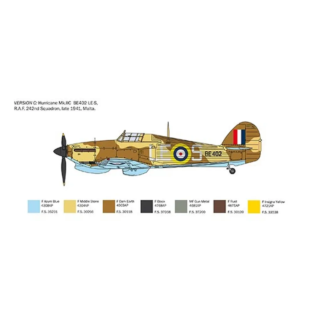 Avion Hurricane MK.IIC - ITALERI I2828 - 1/48 - 1939-1945 - 5