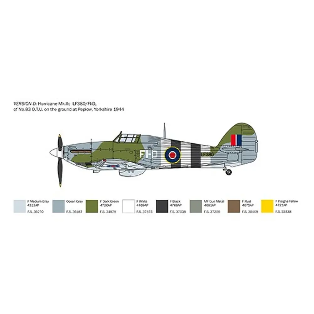Avion Hurricane MK.IIC - ITALERI I2828 - 1/48 - 1939-1945 - 6