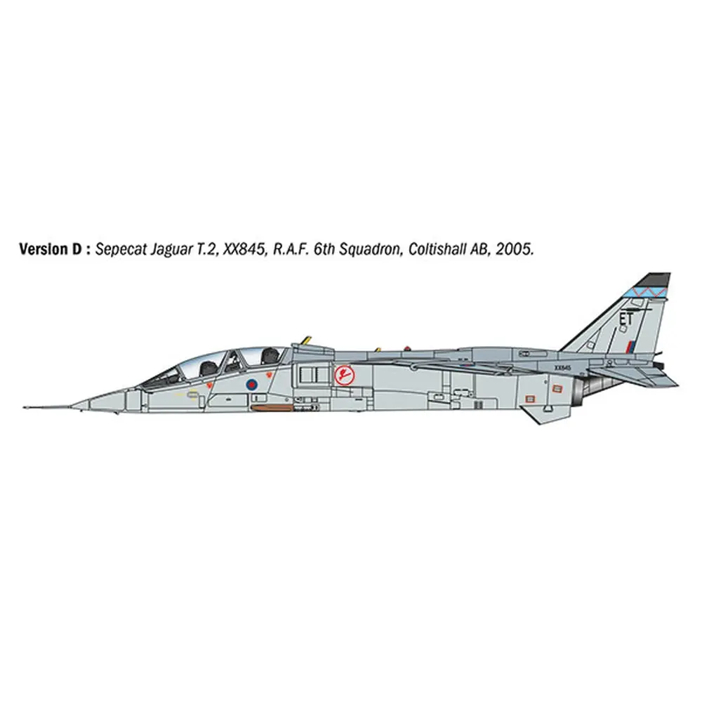 Avion Jaguar T.2 Raf - ITALERI I1470 - 1/72 - 6