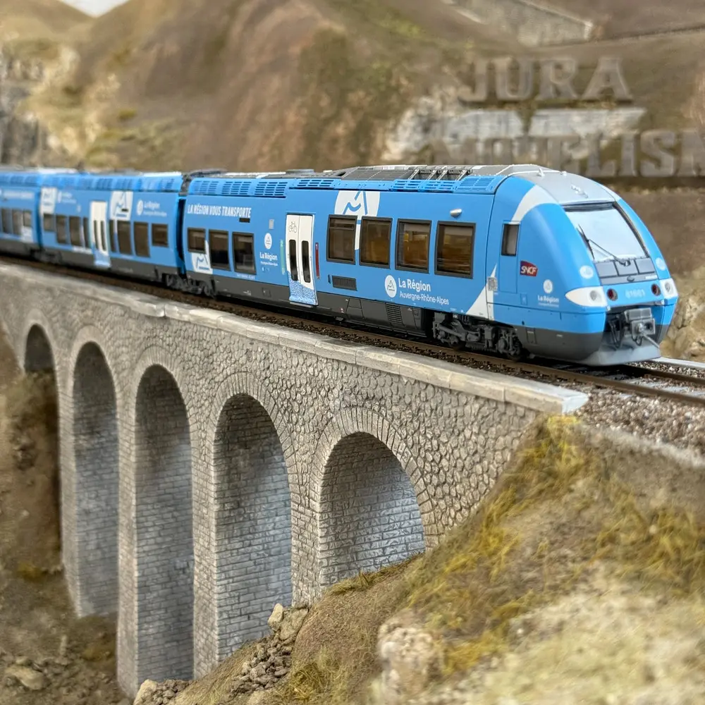 Autorail bimode AGC B 81661/81662 AURA - LS Models 10589S - HO 1/87 - SNCF - Ep VI - Digital sound - 3R - 5