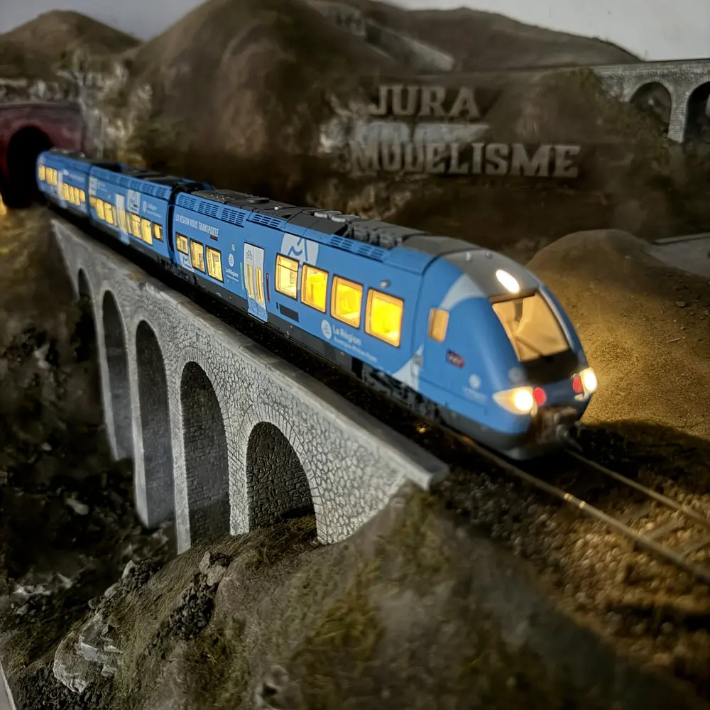 Autorail bimode AGC B 81661/81662 AURA - LS Models 10589S - HO 1/87 - SNCF - Ep VI - Digital sound - 3R - 6