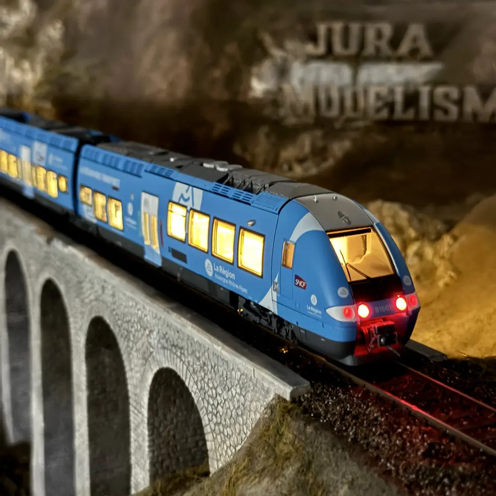 Autorail bimode AGC B 81661/81662 AURA - LS Models 10589S - HO 1/87 - SNCF - Ep VI - Digital sound - 3R - 9