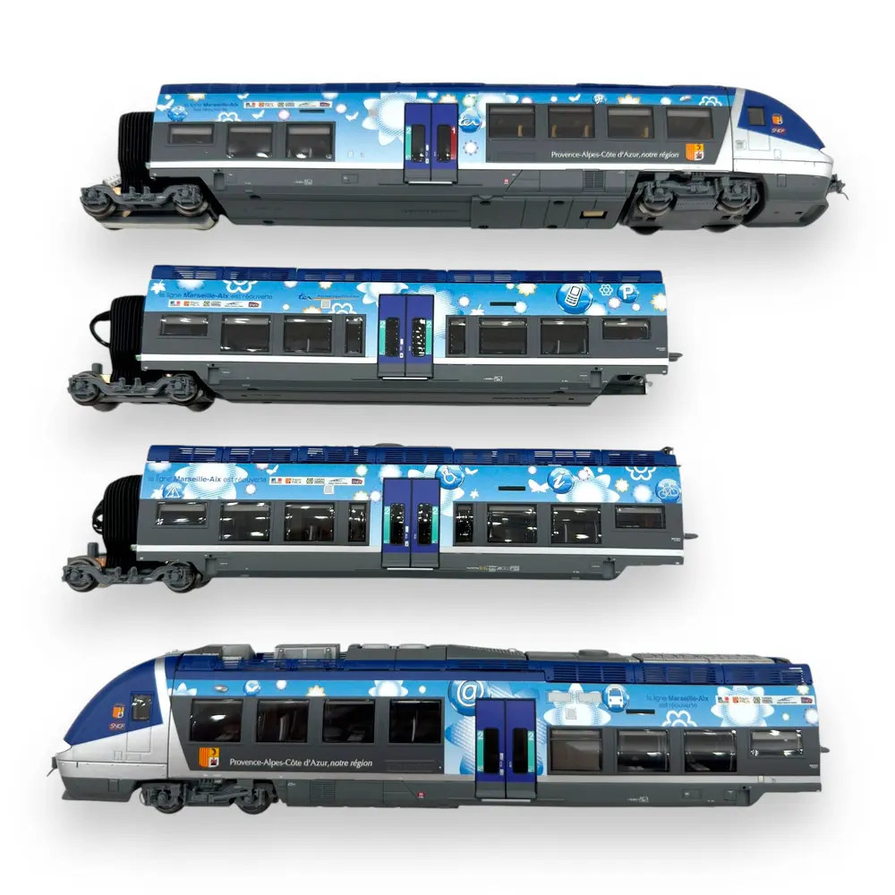 Autorail bimode AGC B 81621/81622 PACA Aix - LS Models 10392S - HO 1/87 - SNCF - Ep VI - Digital sound - 2R - 4
