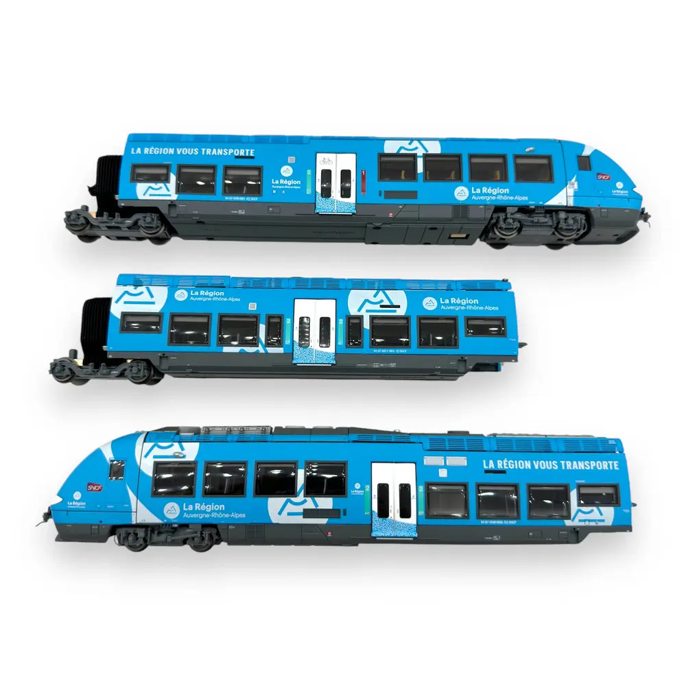 Autorail bimode AGC B81661 / B81662 Auvergne Rhône Alpes - LS Models 10089S - HO 1/87 - SNCF - Ep VI - Digital sound - 2R - 4