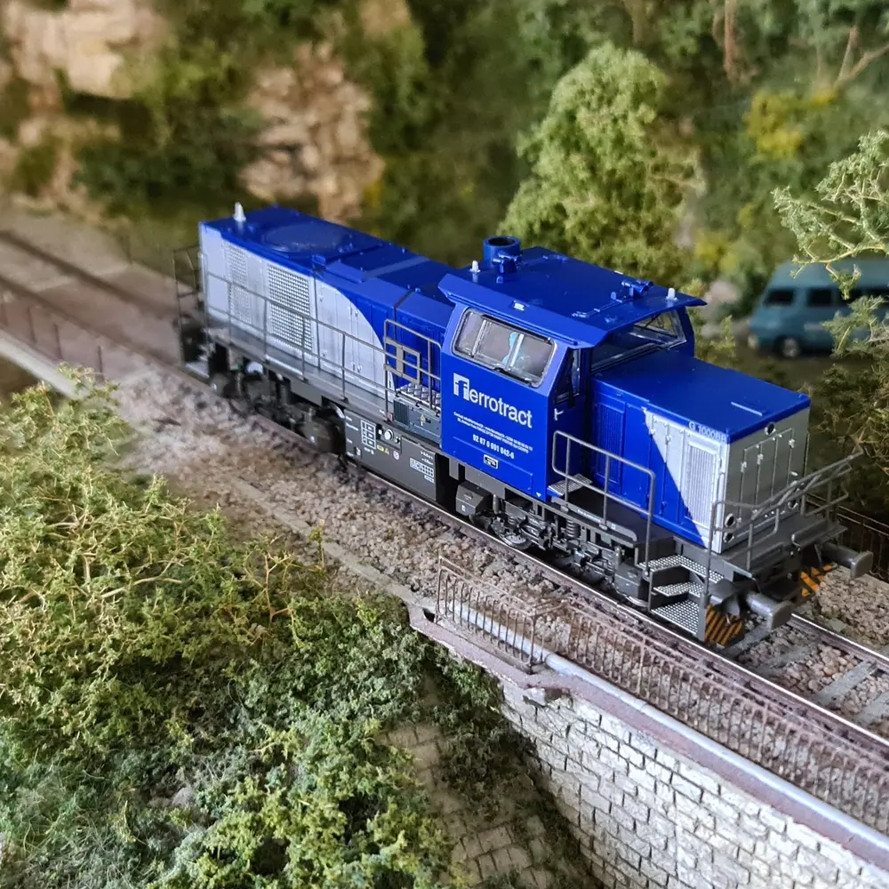 Locomotive diesel Vossloh G1000 Ferrotract 042 - Mehano 90576 - HO 1/87 - SNCF - Ep V - Analogique - 2R - 5