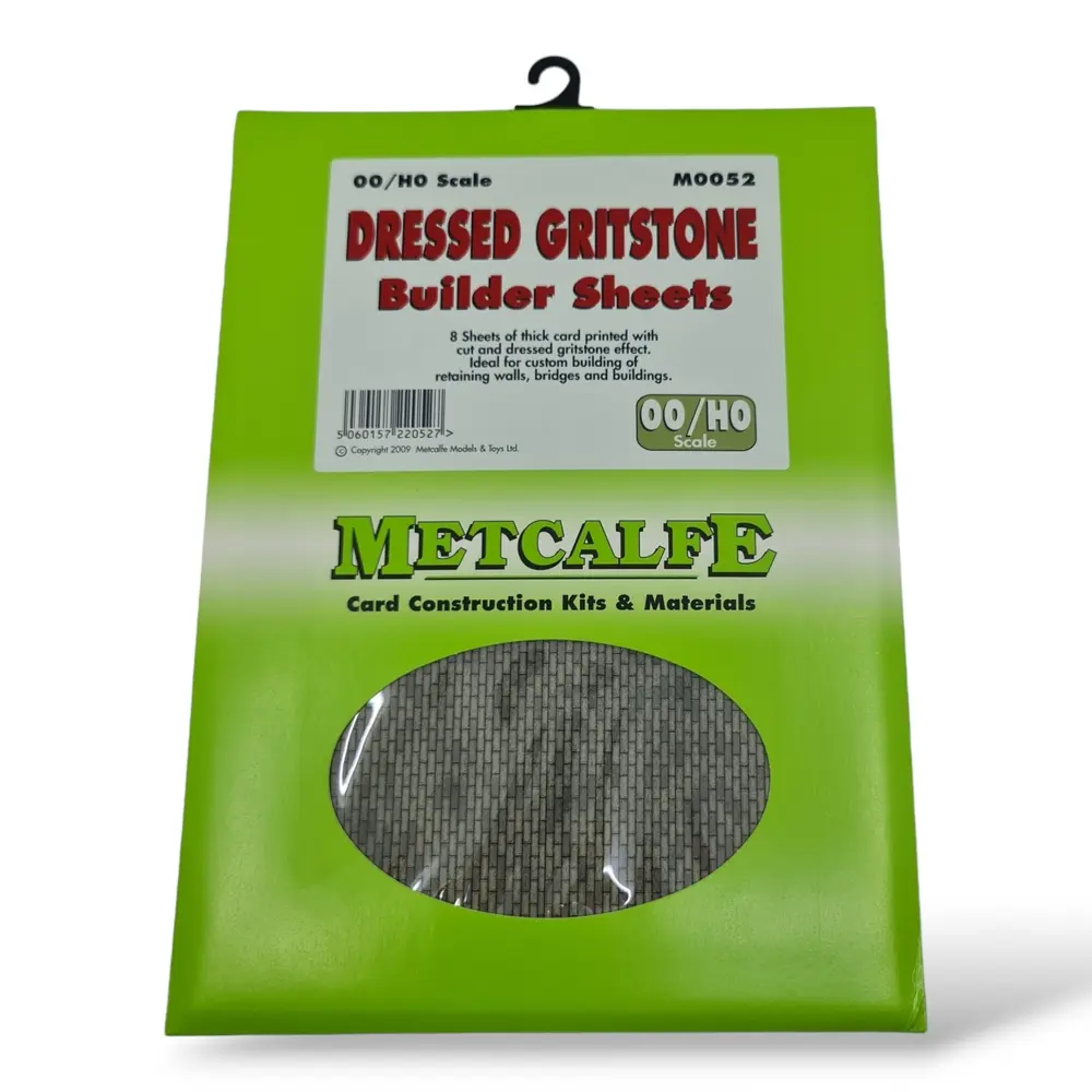 8 Feuilles de pierres taillées - Metcalfe M0052 - OO et HO - 265x193 mm - 2