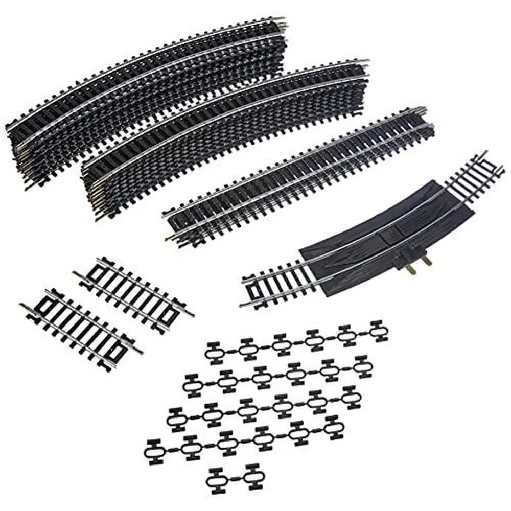 Coffret de rails droits & courbes N°4 - Mehano F104 - HO 1/87 - Code 100 - 2R - 2