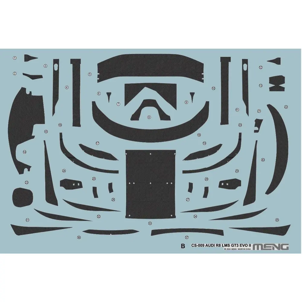 Audi R8 LMS GT3 EVO II - Meng-Model CS-009 - 1/24 - 16