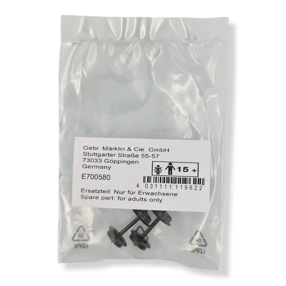 Paire de roues isolées DC Märklin E700580 |  - 2