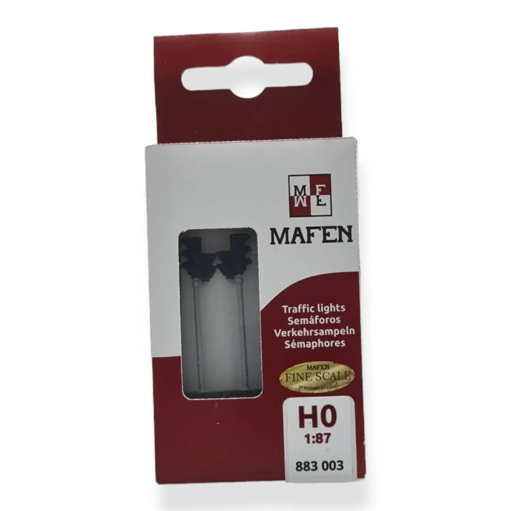 Lot 2 Sémaphores pour piétons & voitures HO 1/87ème MAFEN 883003 | Fonctionnels - 2