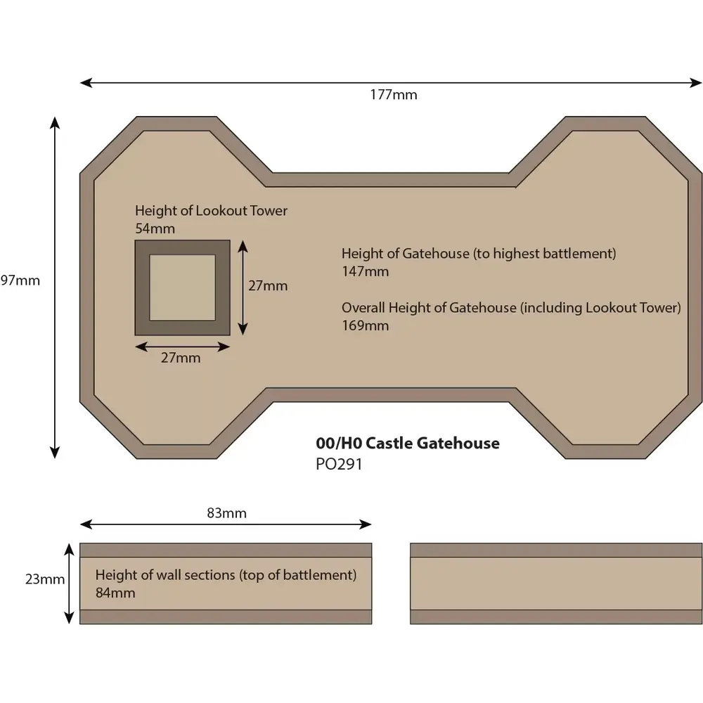 Porte de Château - Metcalfe PO291 - OO/HO - 3