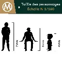 Lot de 6 vendeurs / employés - Merten 0270800 - N 1/160 - 3