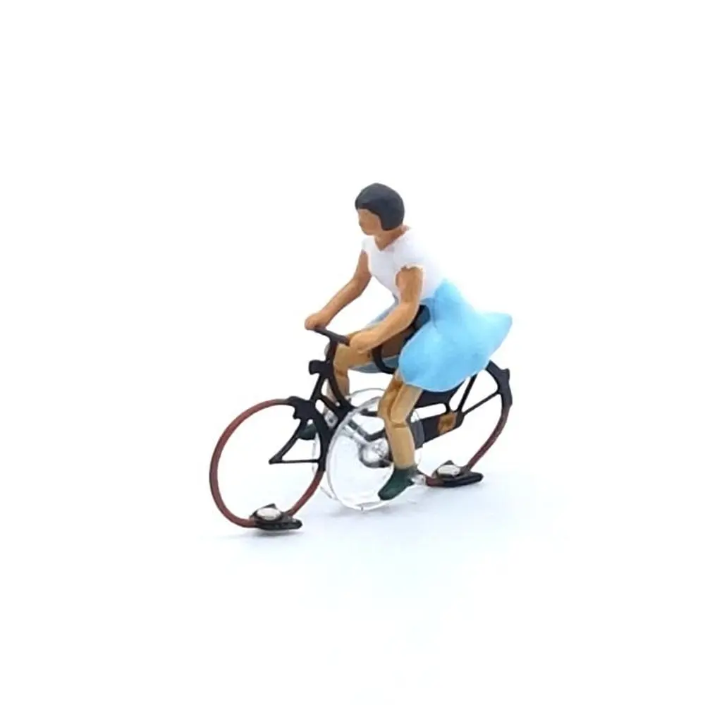 Cycliste femme Magnorail KKb-2 - HO 1/87 - déjà assemblé - 2