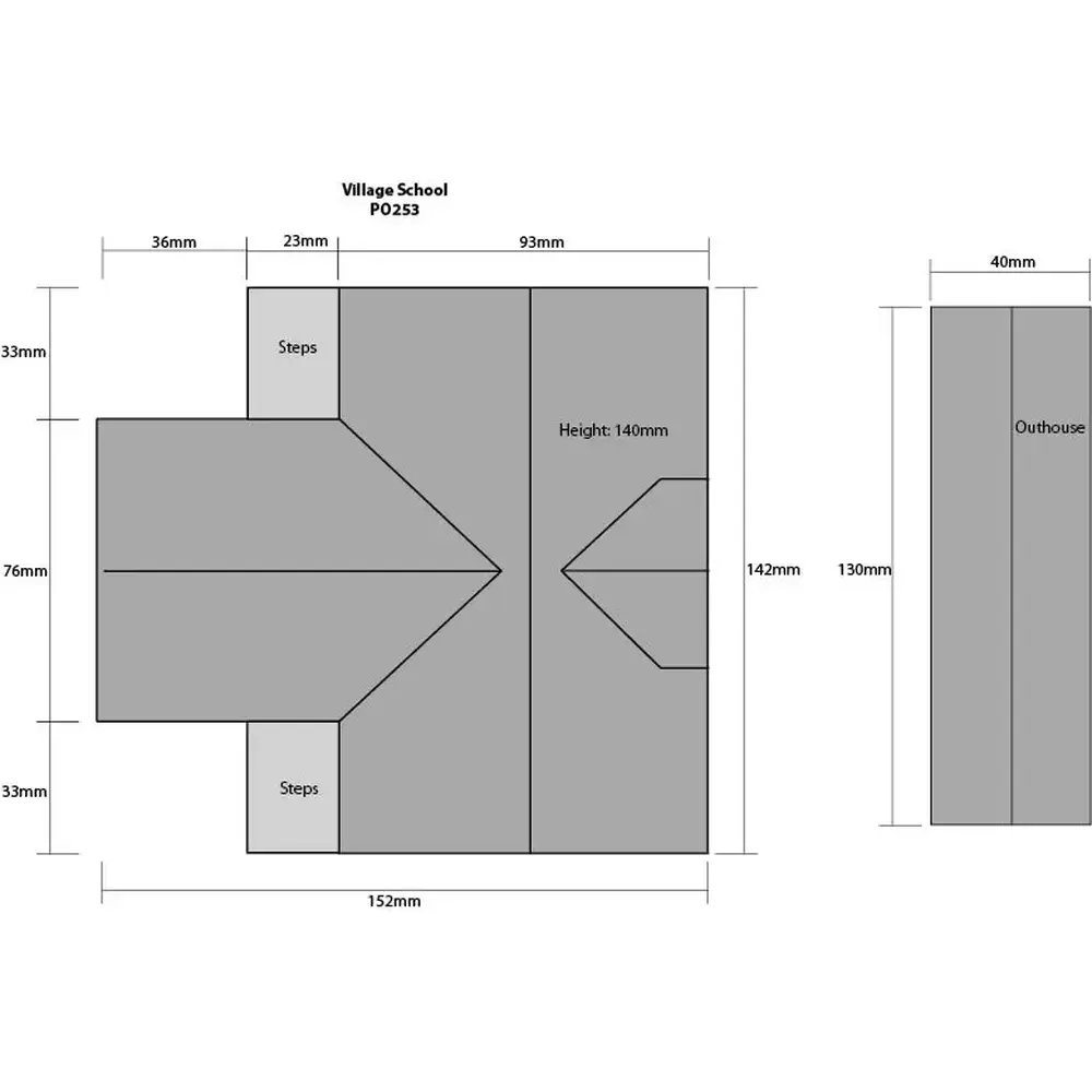 École du village - Metcalfe PO253 - OO/HO - 2