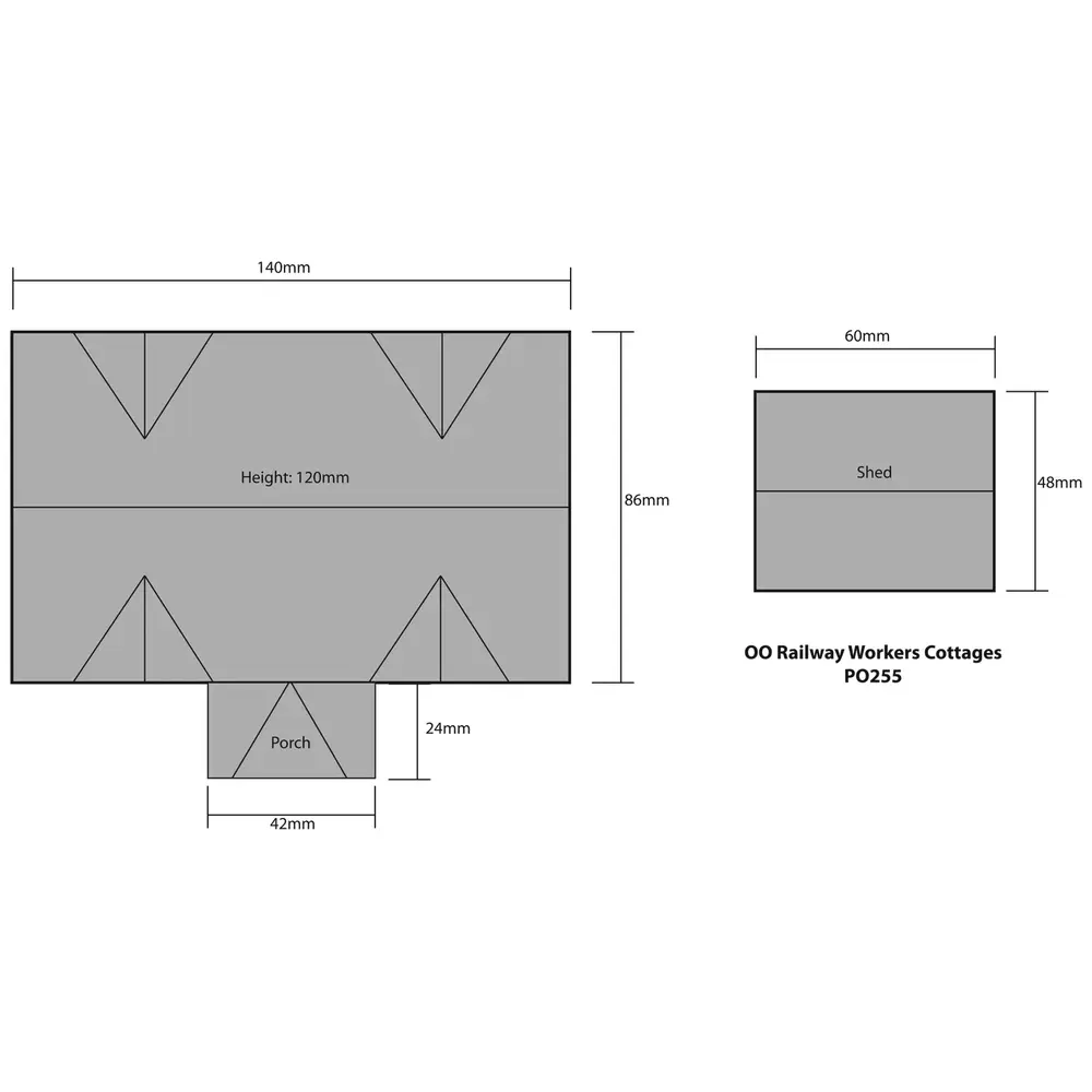 Chalets ouvriers - Metcalfe PO255 - OO/HO - 3