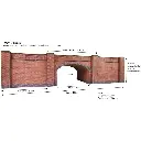 Pont ferroviaire en pierre - Metcalfe PO247 - OO/HO - 2