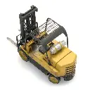 Chariot élévateur - 7 Tonnes - ARTITEC 387.496 - Échelle HO 1/87 - Jaune / noir - 9