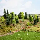 Pack de 25 arbres Mixtes Noch 32811 - N 1/160 - Z 1/220 - 35 à 90 mm - 2