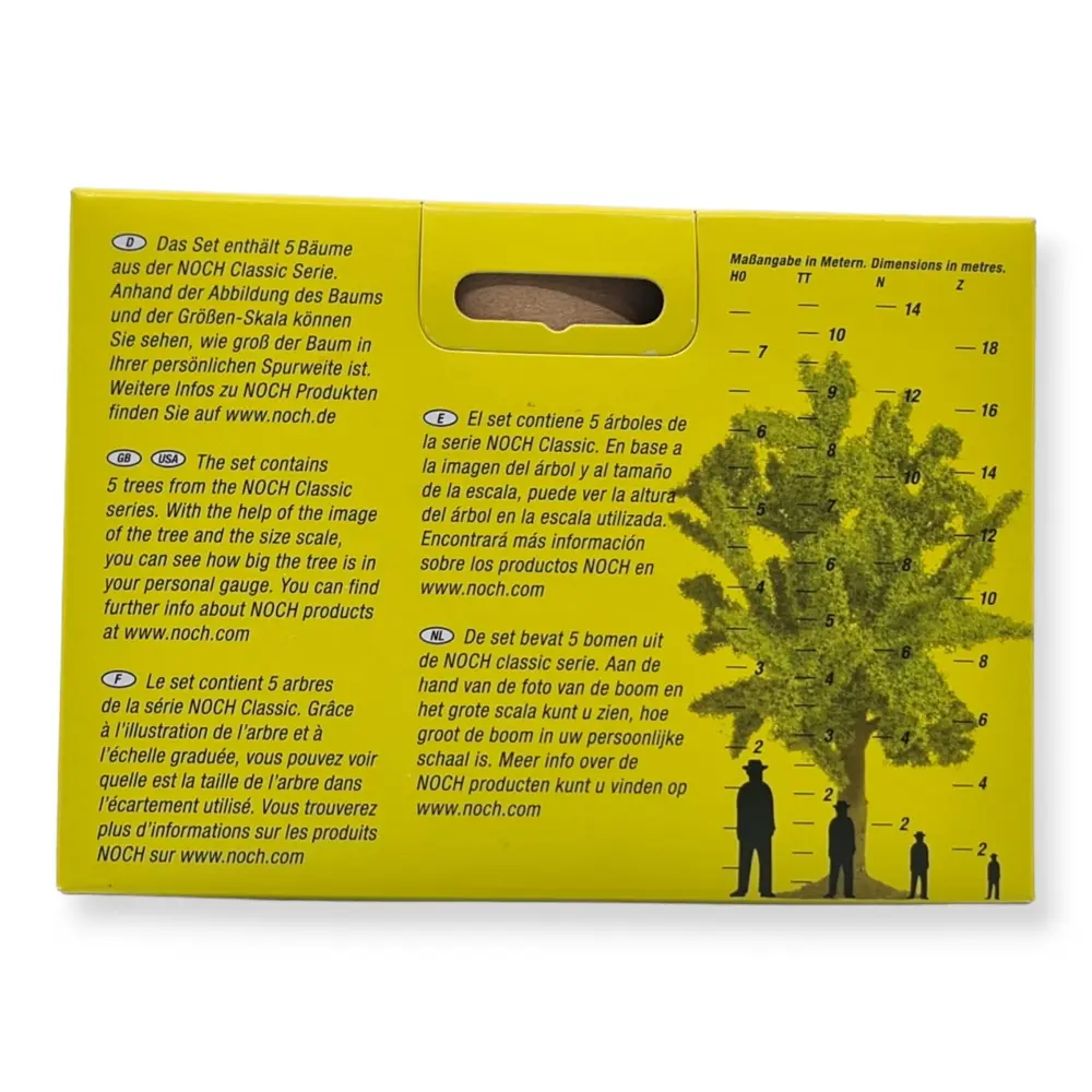 Pack de 5 arbres fruitiers Noch 25610 - HO | TT | N | Z - hauteur 80 mm - 4