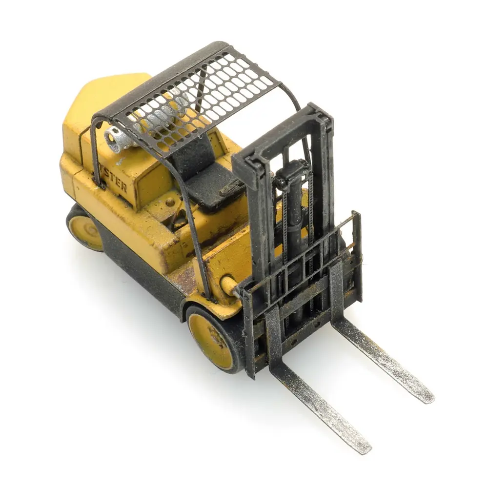 Chariot élévateur - 7 Tonnes - ARTITEC 387.496 - Échelle HO 1/87 - Jaune / noir - 10