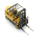 Chariot élévateur - 7 Tonnes - ARTITEC 387.496 - Échelle HO 1/87 - Jaune / noir - 10