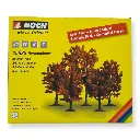 Pack de 5 arbres d'automne Noch 25625 - HO | TT | N | Z - hauteur 80-100 mm - 3