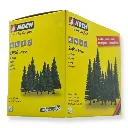Pack de 8 sapins Noch 25640 - HO | TT | N | Z - hauteur 80-120 mm - 2