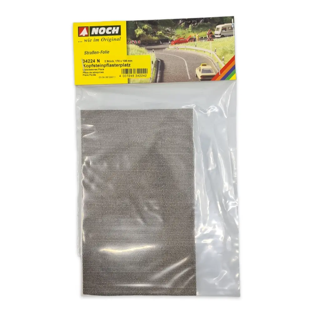 Sachet de 2 routes en pavée Noch 34224 - N 1/160 - 170 x 105 mm - 2