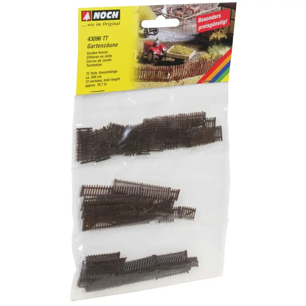 Grandes clotures - Noch 43096 - TT 1/120 - 72 pièces, environ 200 cm - 2