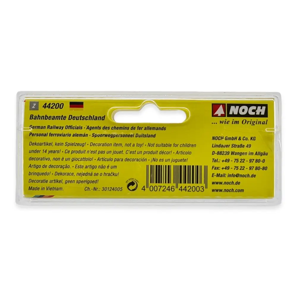 Pack de 6 agents de chemins de fer allemands NOCH 44200 - Z 1/220 - - 3