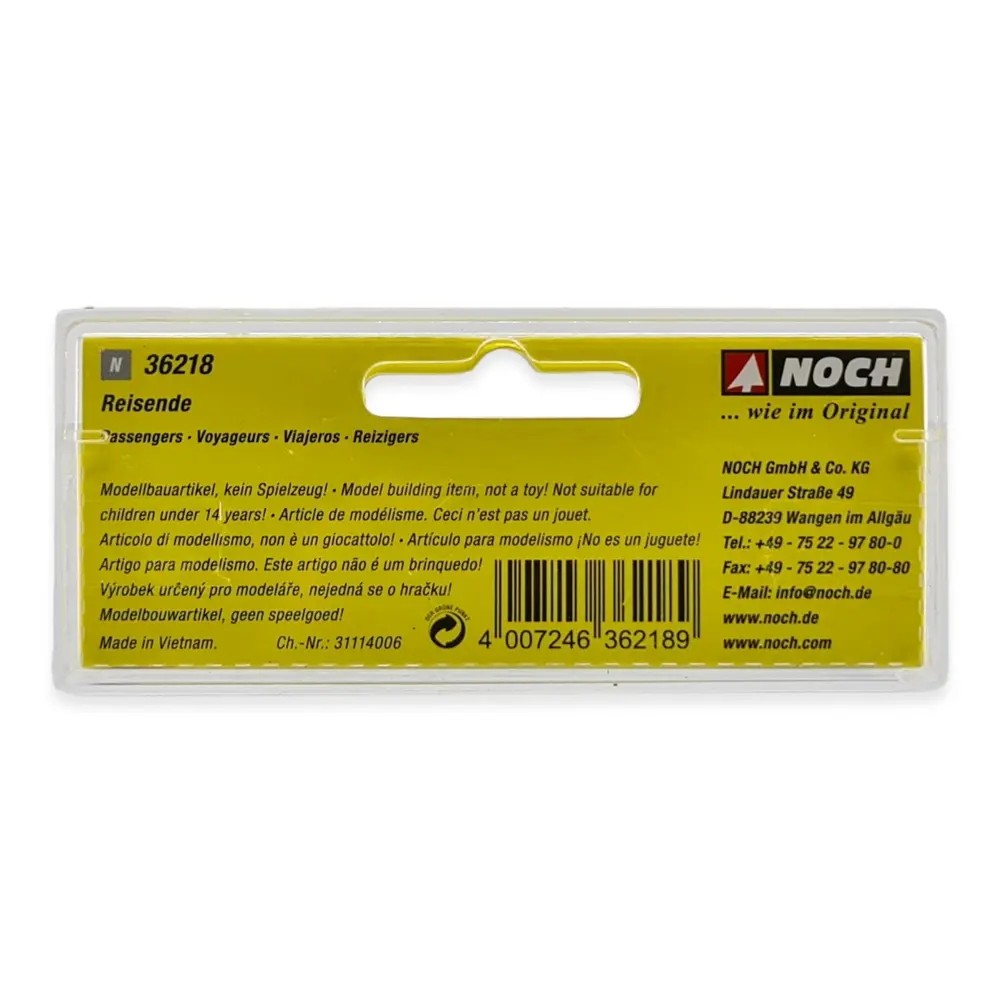 Pack de 6 voyageurs NOCH 36218 - N : 1/160 - 3