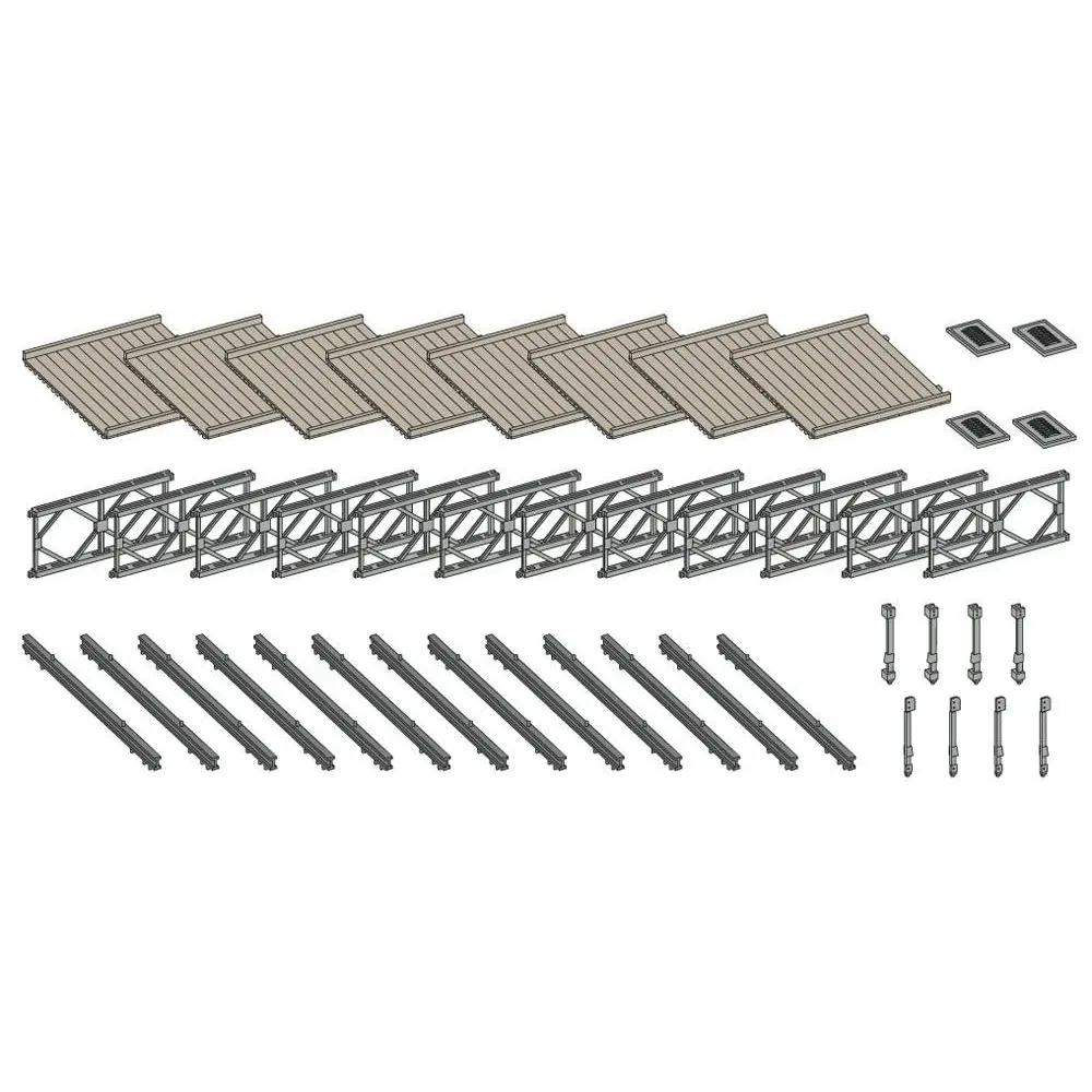 Pont standard du pont Bailey - Artitec 1870140 - HO 1/87  - 3