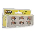 Pack de 6 bancs marrons et noirs NOCH 36849 - N : 1/160 - 2