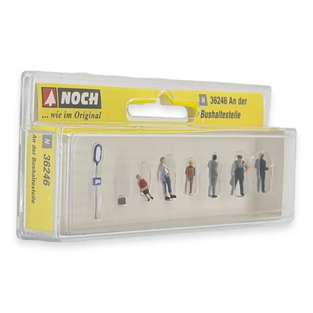 Pack de 6 voyageurs à l'arrêt de bus NOCH 36246 - N 1/160ème - 2