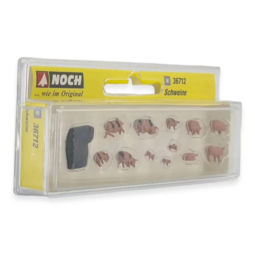 Pack de 12 cochons NOCH 36712 - N : 1/160 - 2