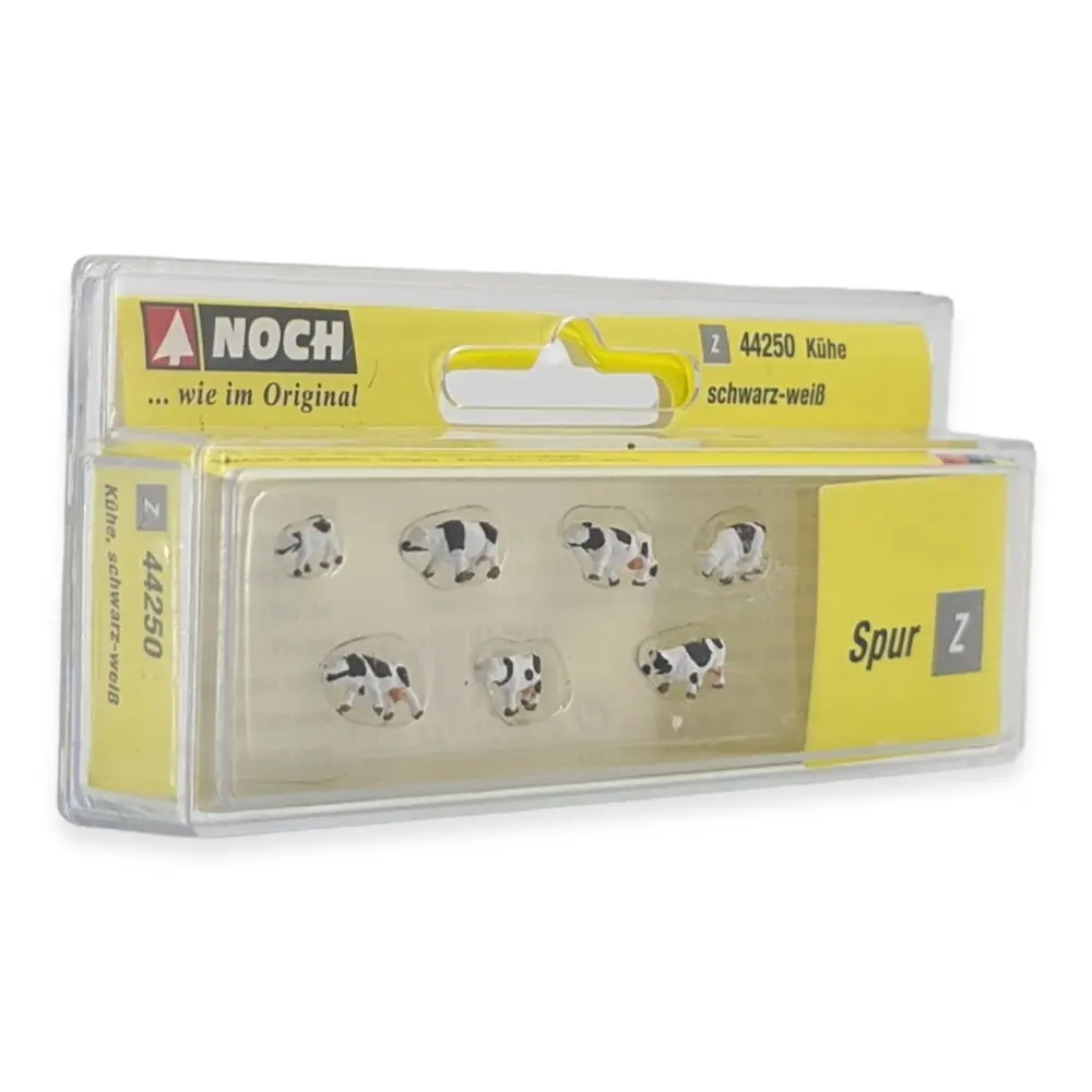 Pack de 7 vaches noires et blanches NOCH 44250 - Z 1/220 - - 2