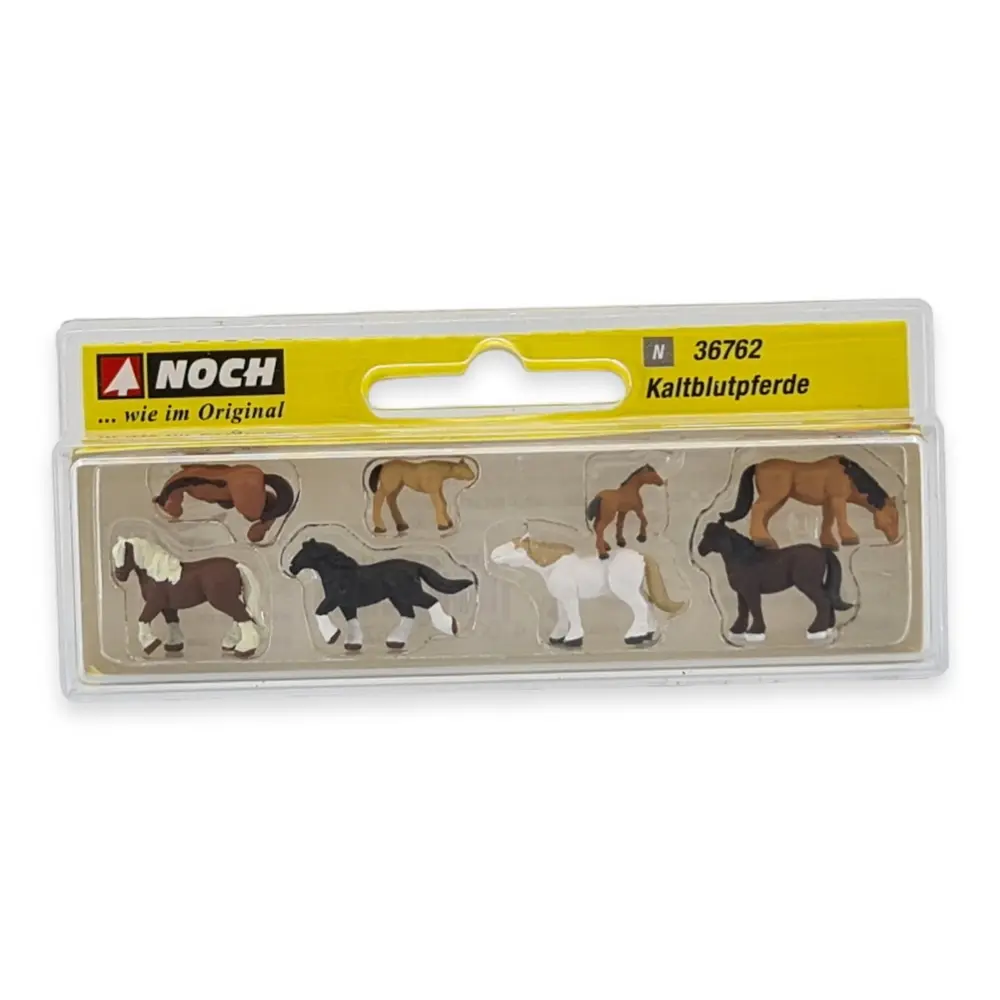 Pack de 8 chevaux de trait NOCH 36762 - N : 1/160ème - 3