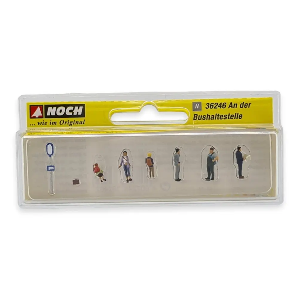 Pack de 6 voyageurs à l'arrêt de bus NOCH 36246 - N 1/160ème - 3