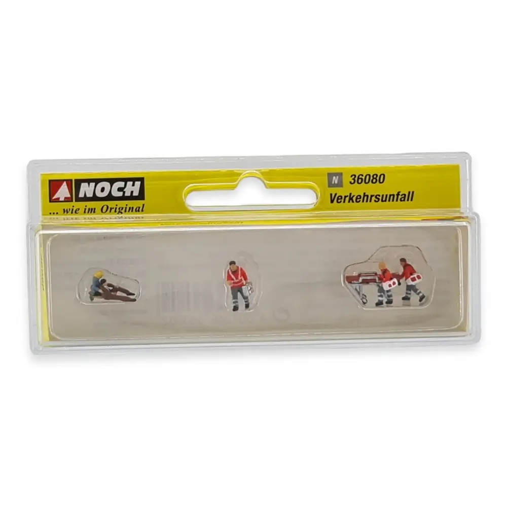 5 figurines thème "Accident de la route" NOCH 36080 N 1/160 - 3